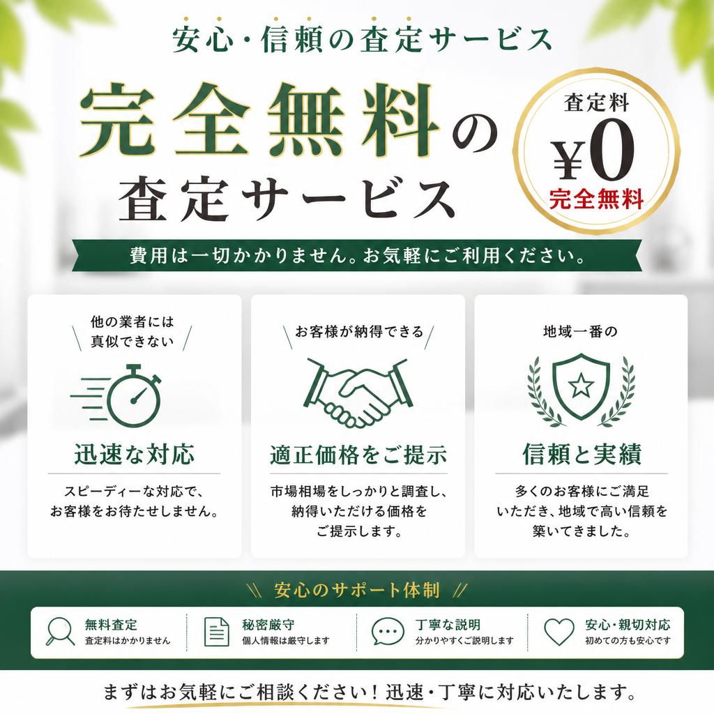◆安心・信頼の査定サービス