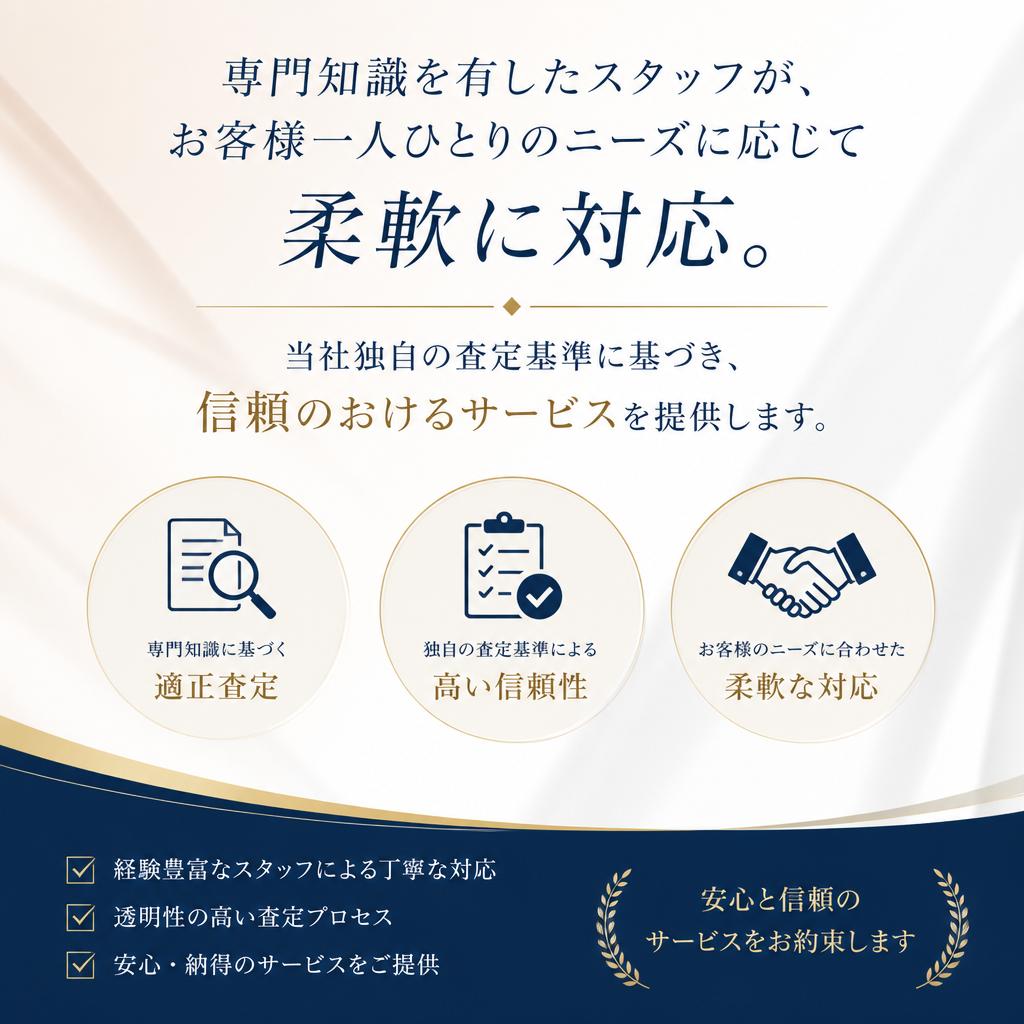 2. 経験豊富なスタッフによる安心の買取サービス