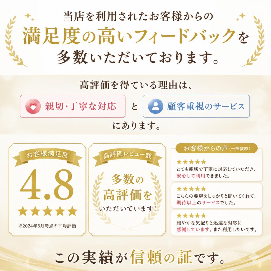 お客様の声を大切に