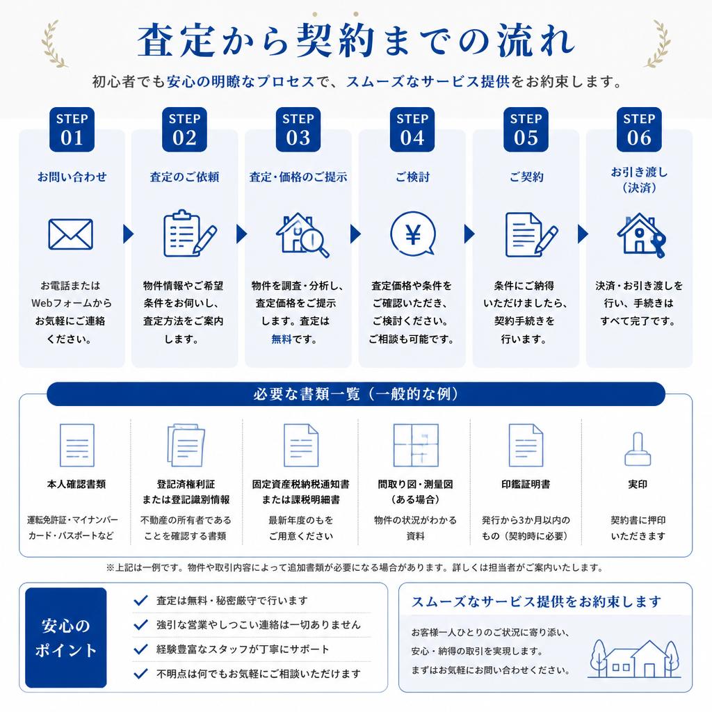 ステップバイステップの売却プロセス