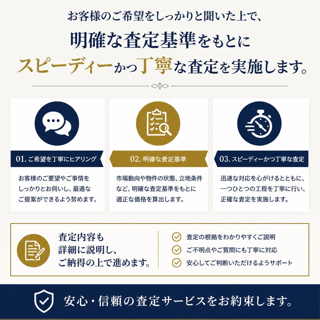 安心の査定プロセス