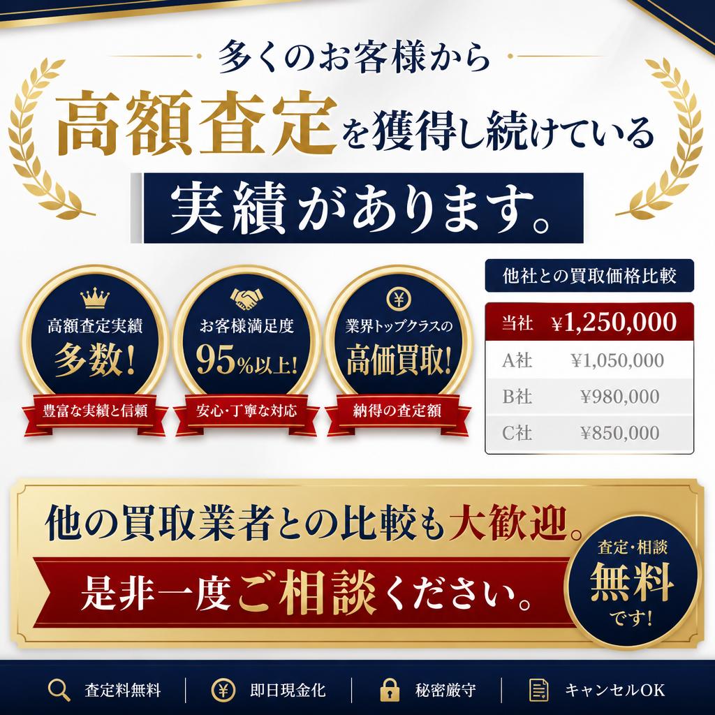 高額査定の実績