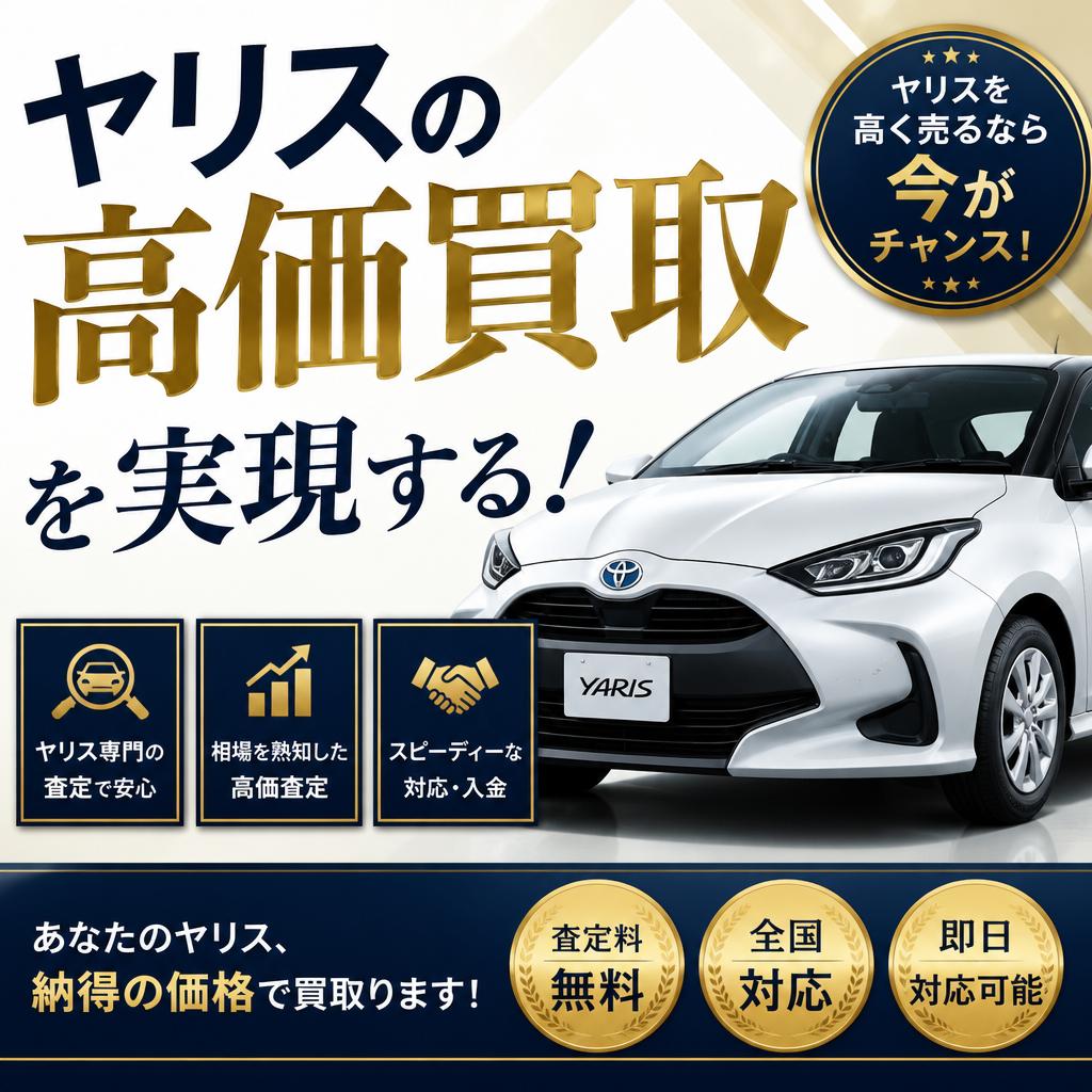 ヤリスの高価買取を実現する！