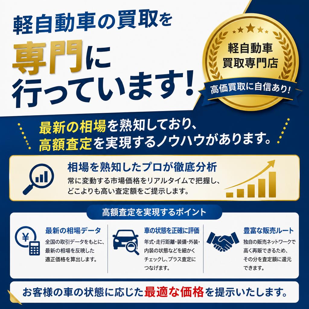 軽自動車に特化した専門知識