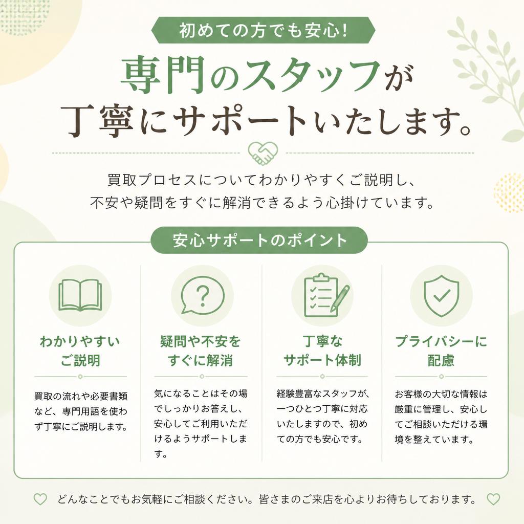 安心のサポート体制