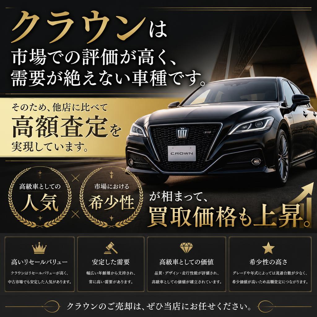 なぜクラウンが高価買取されるのか？