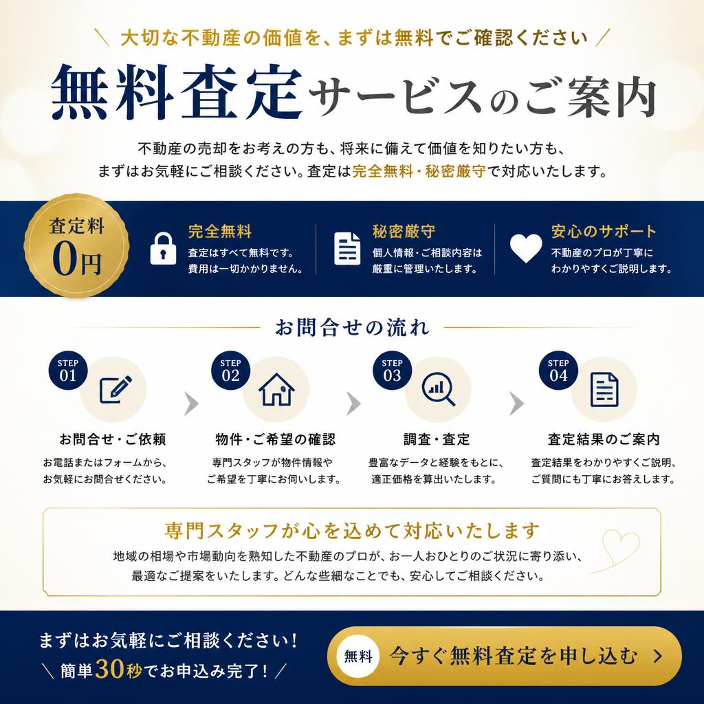今すぐお問合せを！無料査定実施中！