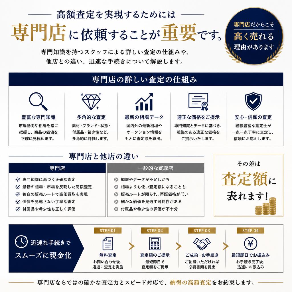 専門店での査定のメリット
