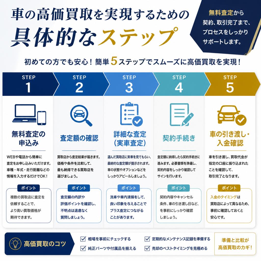 売却方法のステップ