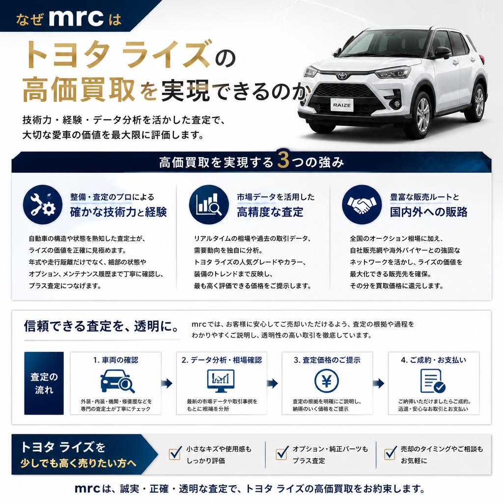 mrcの高価買取の理由